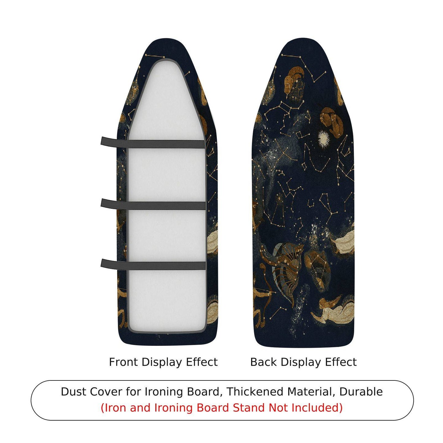 1-Piece Zodiac Constellation Galaxy Ironing Board Cover, Universal Size, Without Board