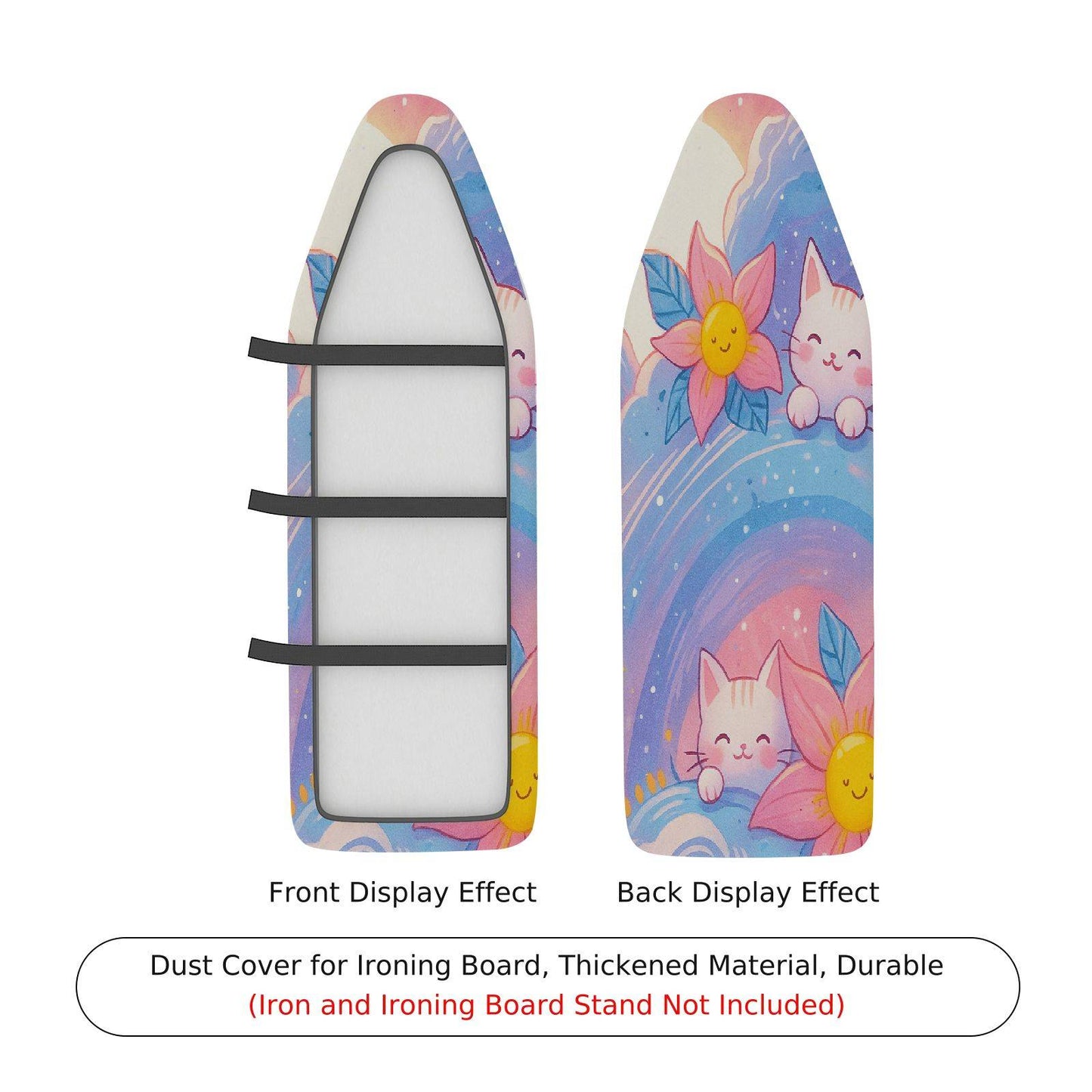 1-Piece Cute Floral Star Ironing Board Cover, Universal Size, Without Board