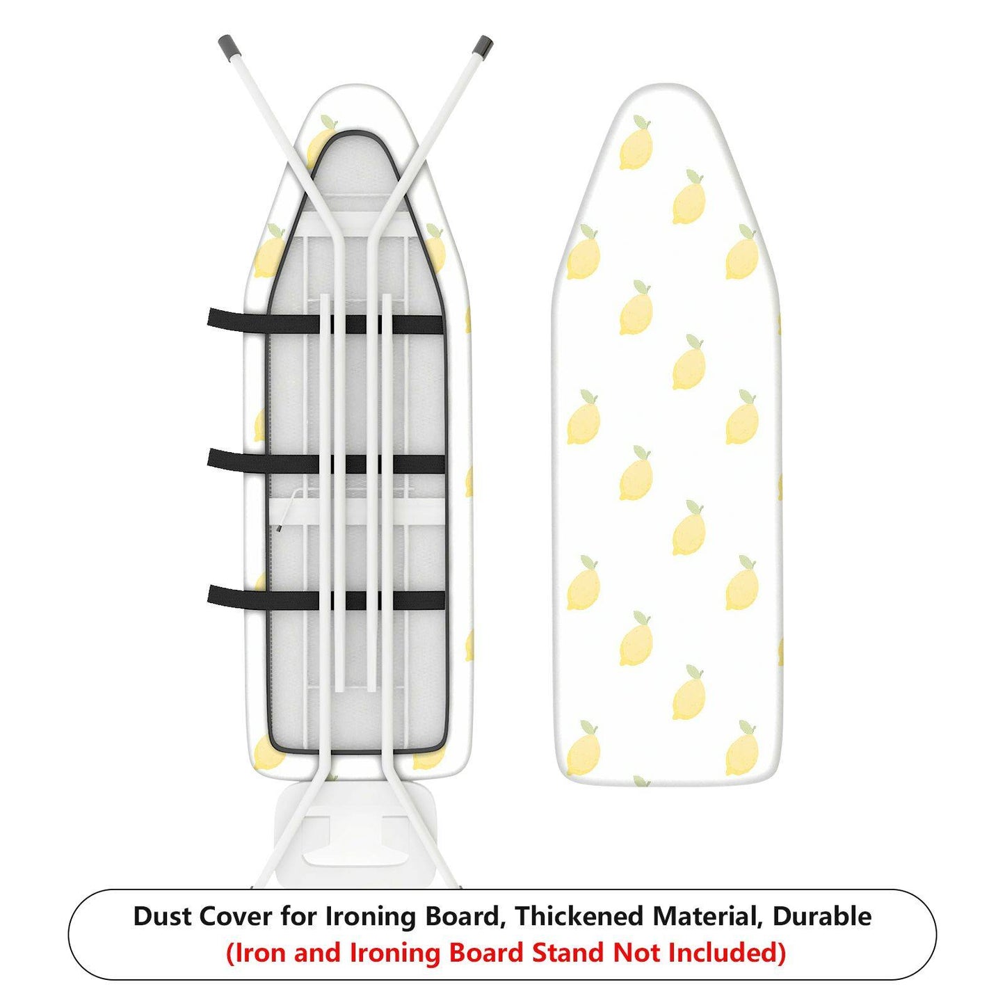 1-Piece Fruit Lemon Pattern Decorative Ironing Board Cover, Universal Size, Without Board
