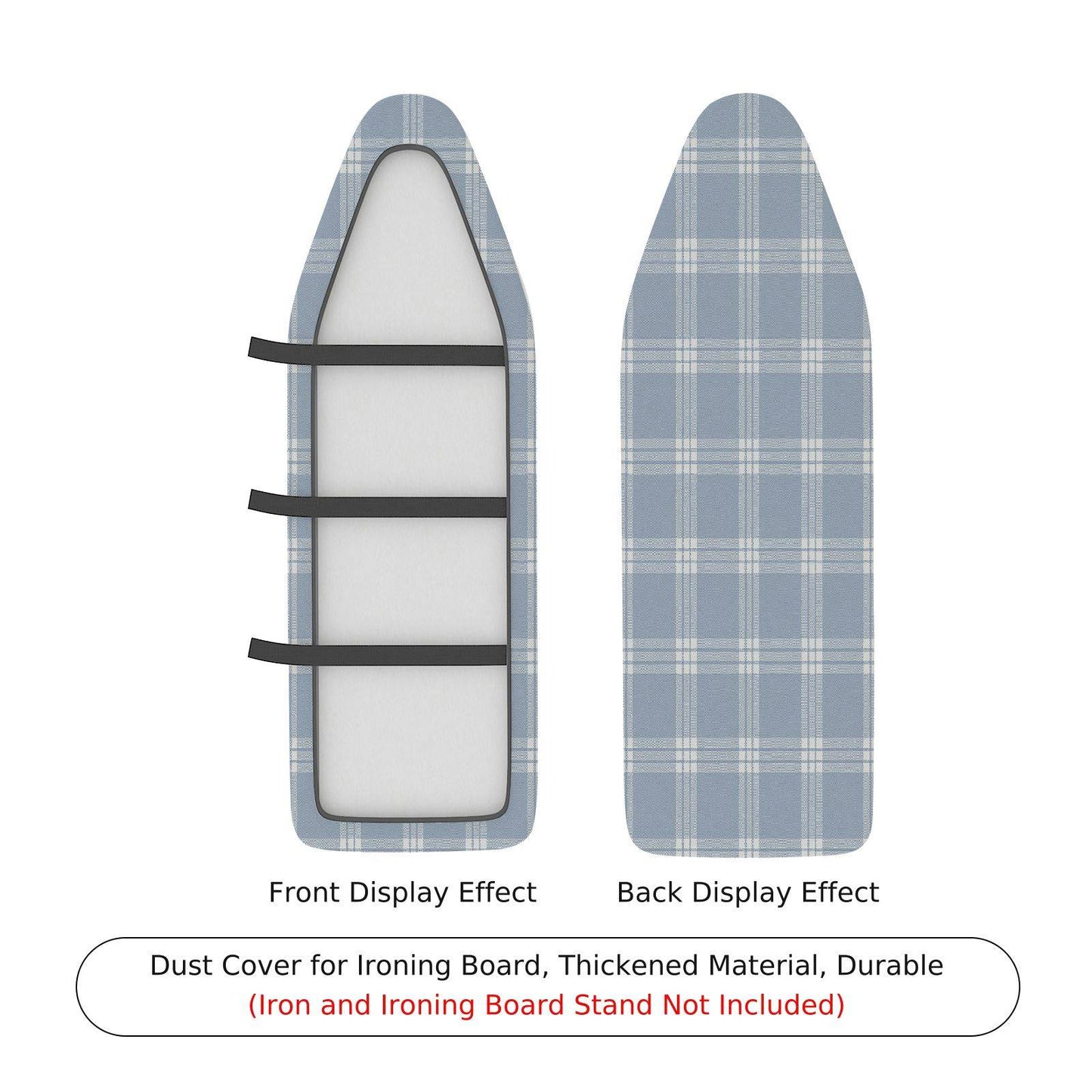 1-Piece Plaid Pattern Simple Modern Ironing Board Cover, Universal Size, Without Board