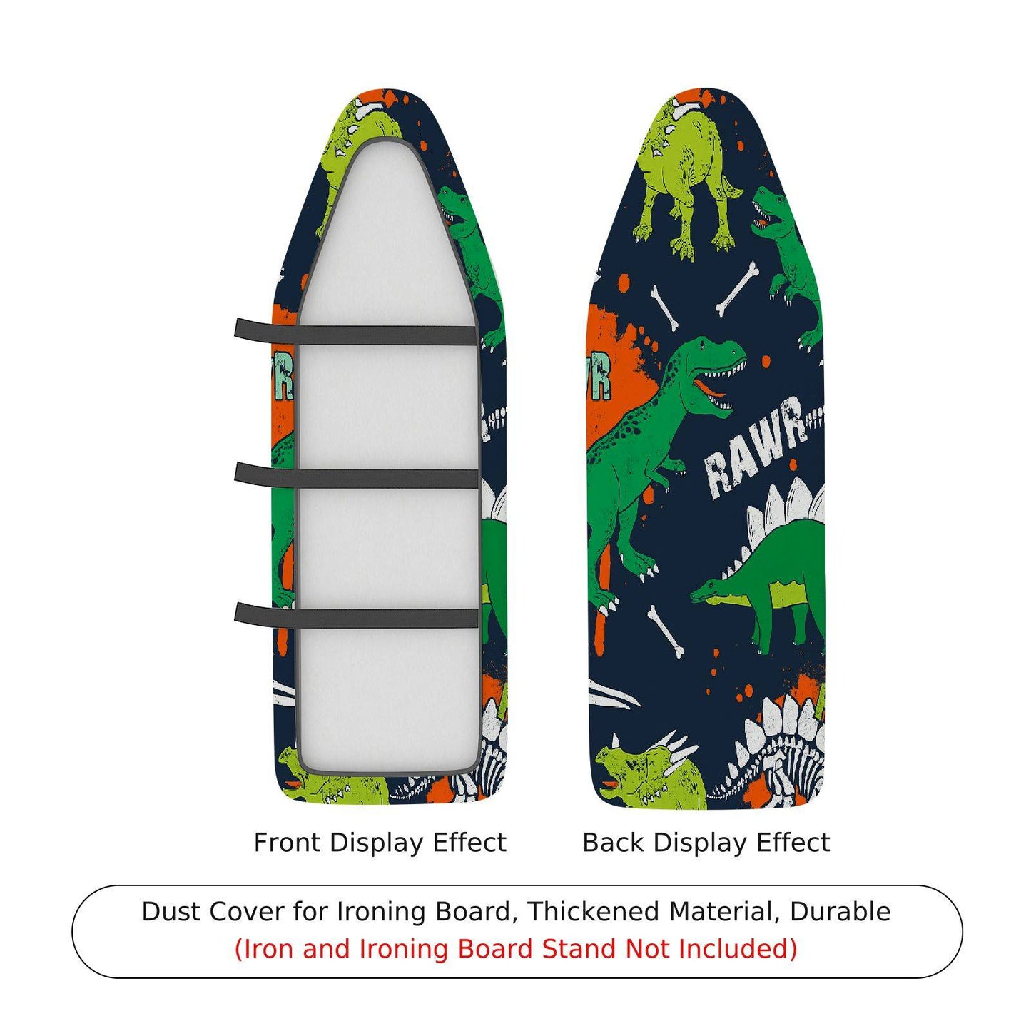 1-Piece Dinosaur Fun Ironing Board Cover, Universal Size, Without Board