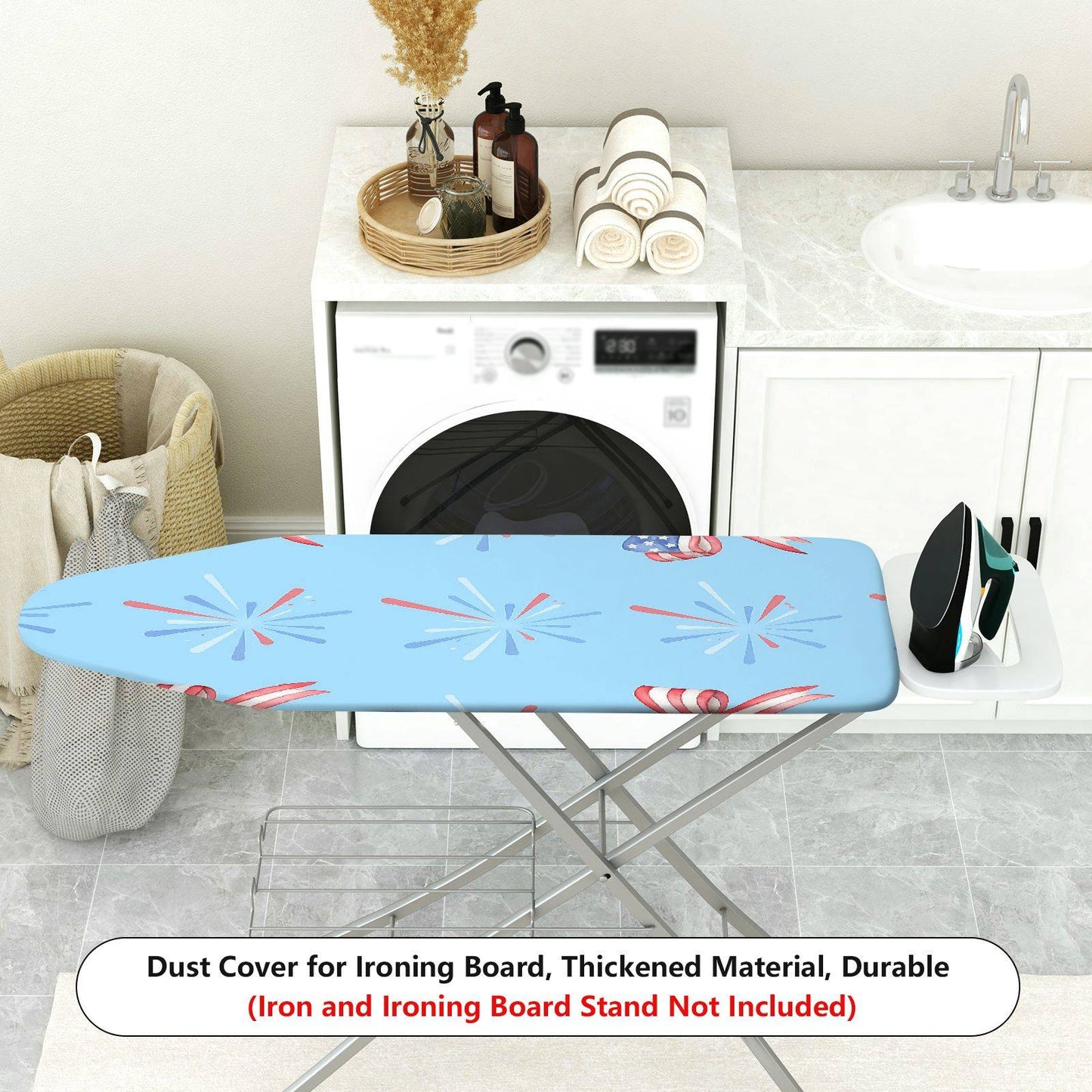 1-Piece American Style Festive Theme Firework Theme Ironing Board Cover, Universal Size, Without Board