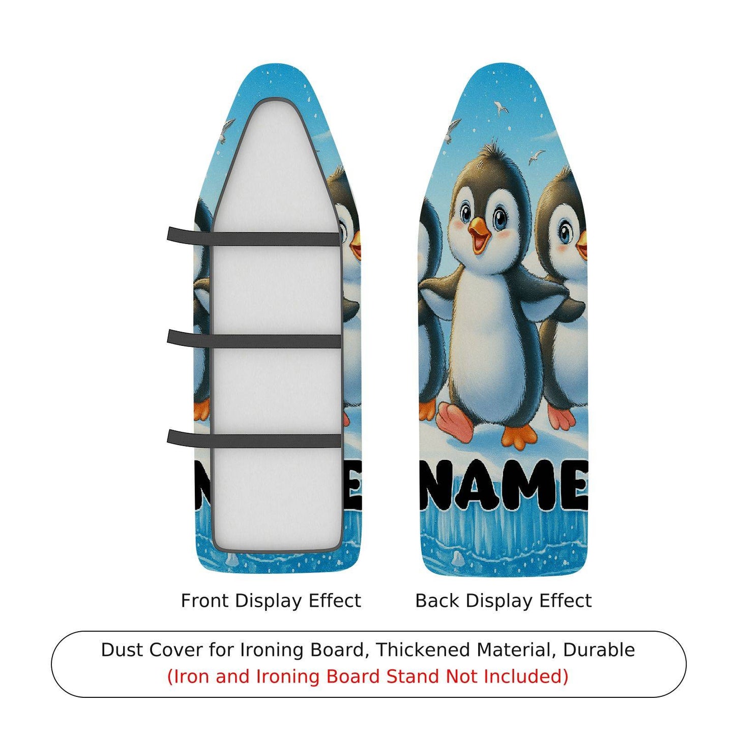 1-Piece Penguin Fun Ironing Board Cover, Universal Size, Without Board