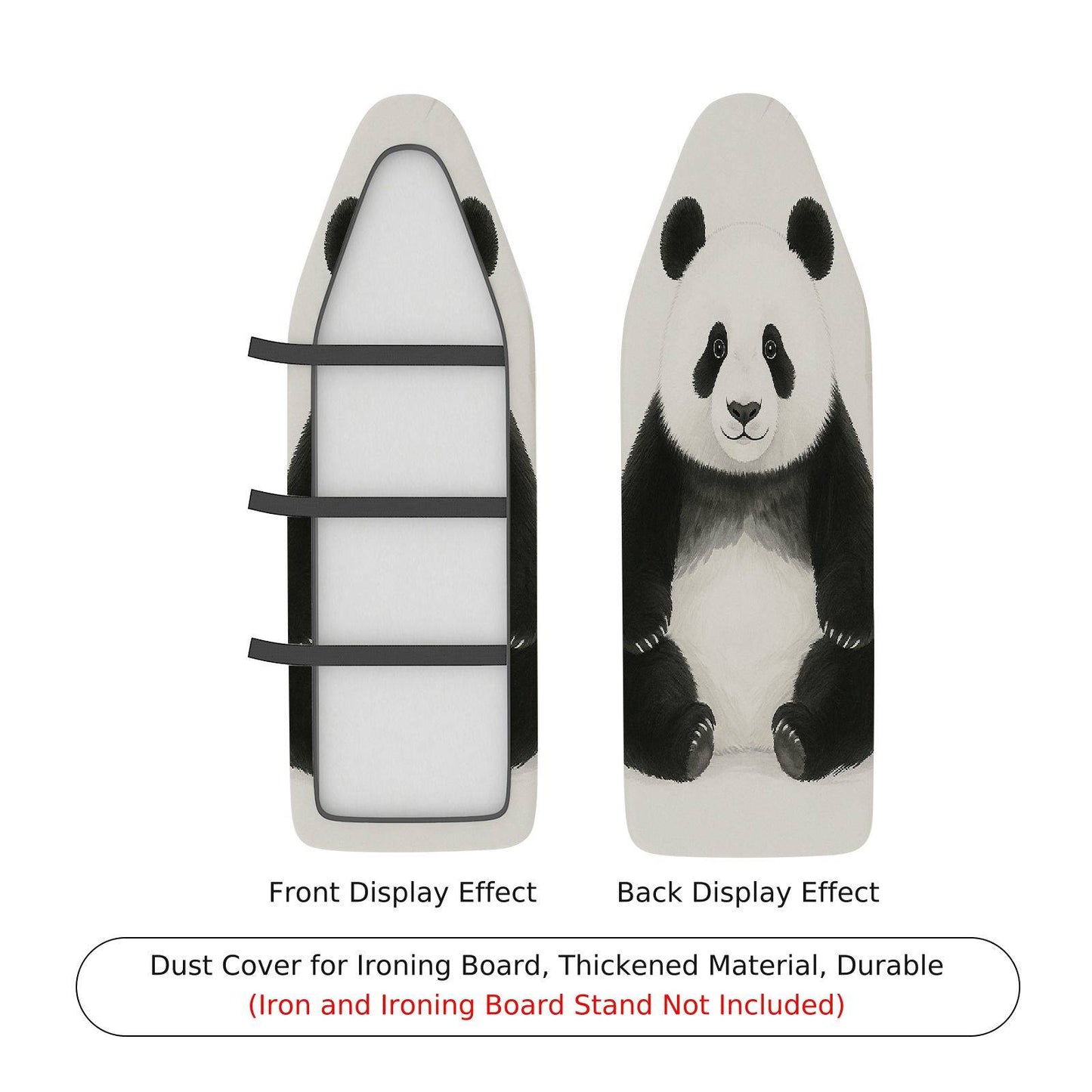 1-Piece Panda Cute Animal Ironing Board Cover, Universal Size, Without Board