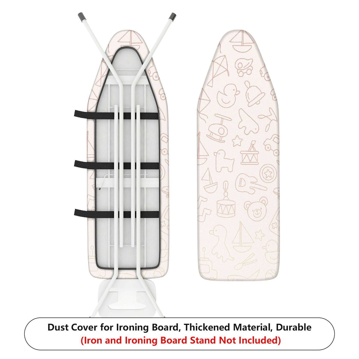 1-Piece Pattern Cute Style Fun Design Ironing Board Cover, Universal Size, Without Board