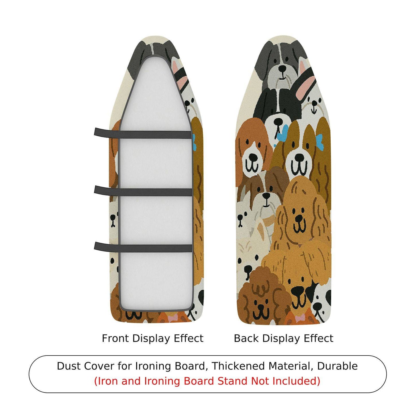 1-Piece Dog Cute Animal Pet Ironing Board Cover, Universal Size, Without Board