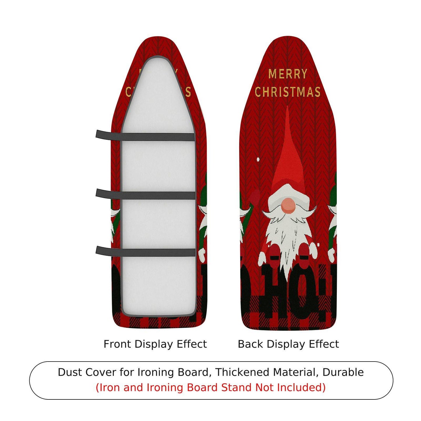 1-Piece Merry Christmas Santa Claus Red Ironing Board Cover, Universal Size, Without Board