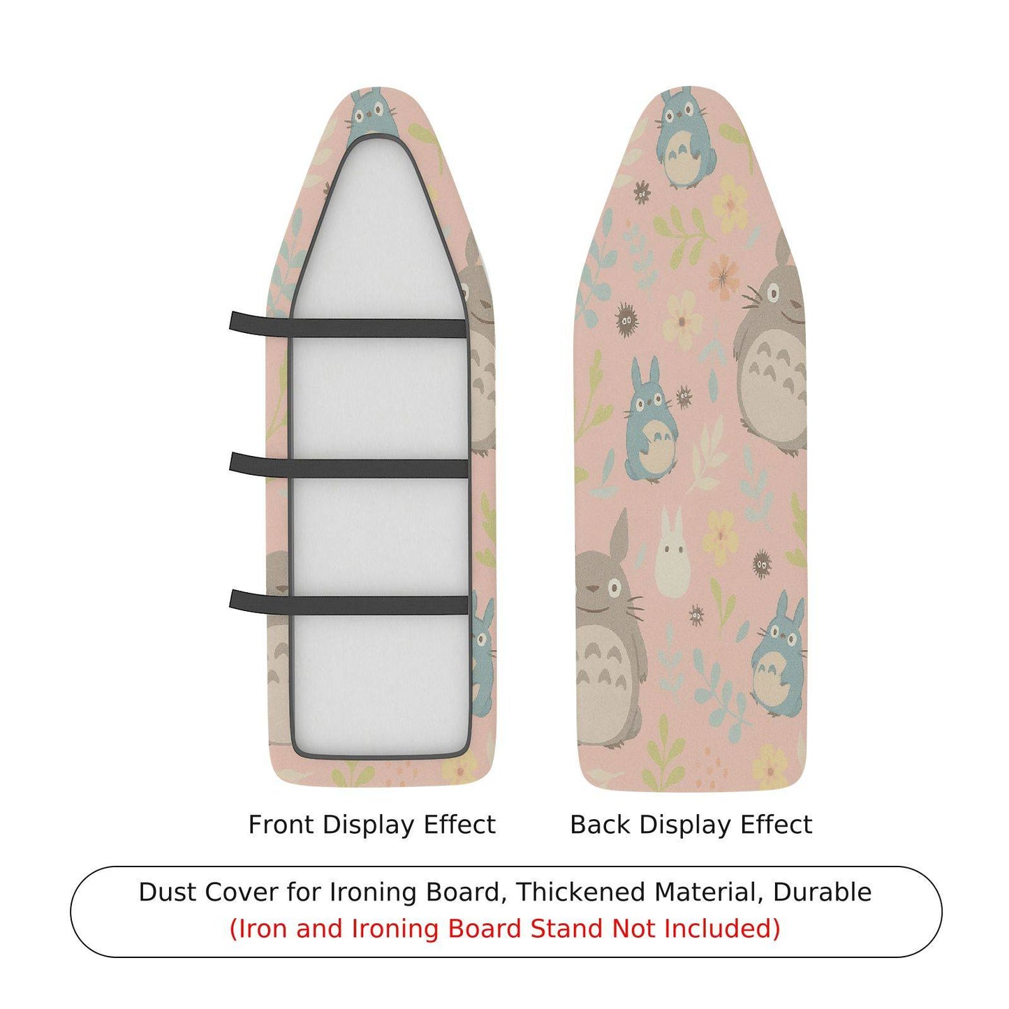 1-Piece Cute Animals Pink Ironing Board Cover, Universal Size, Without Board