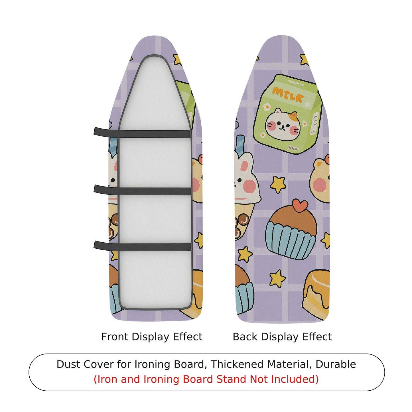 1-Piece Cute Animal Cupcake Star Ironing Board Cover, Universal Size, Without Board