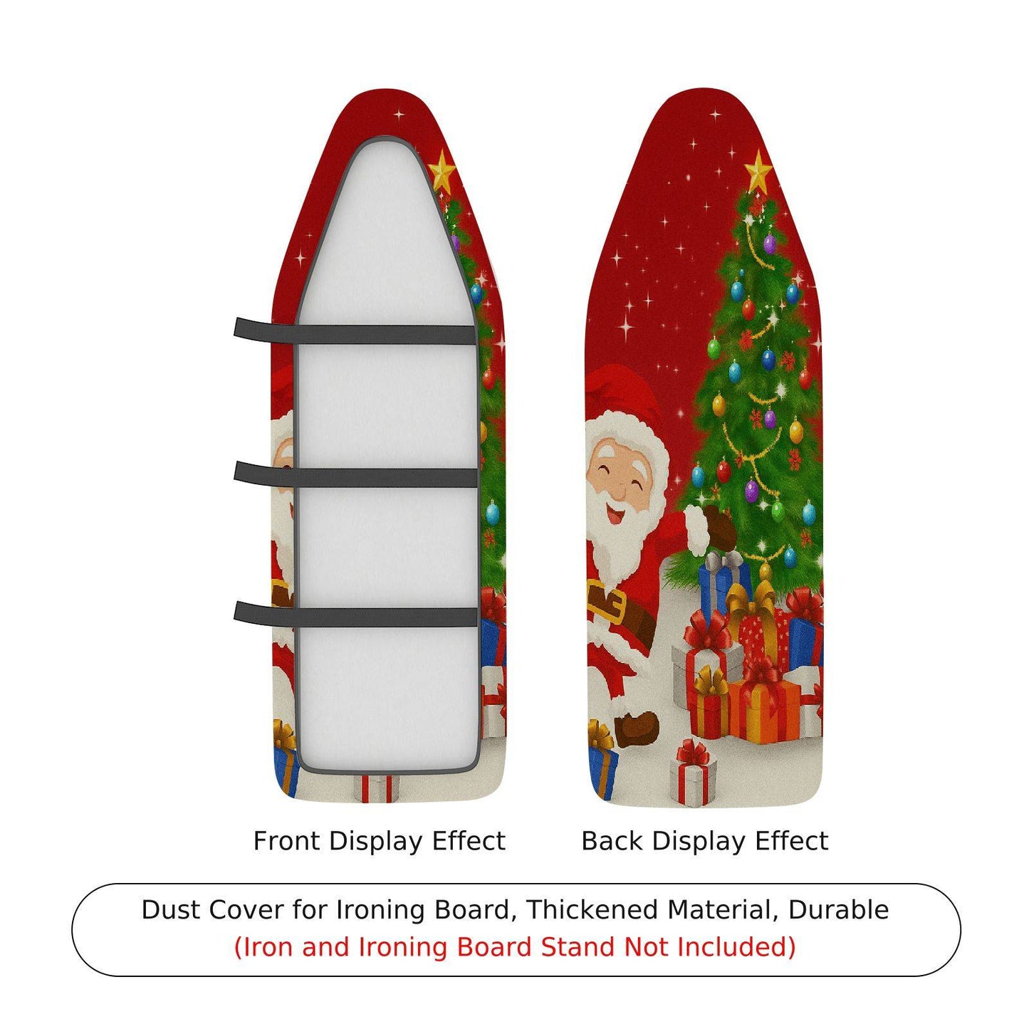 1-Piece Santa Christmas Tree Gifts Ironing Board Cover, Universal Size, Without Board