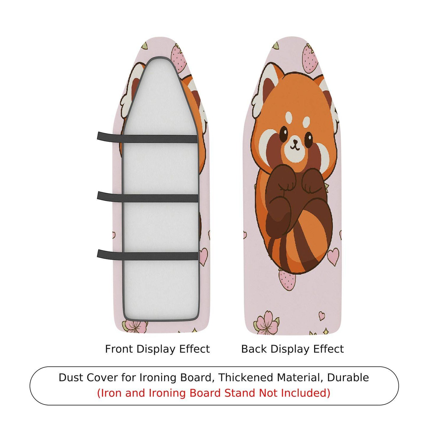 1-Piece Cute Animal Floral Ironing Board Cover, Universal Size, Without Board