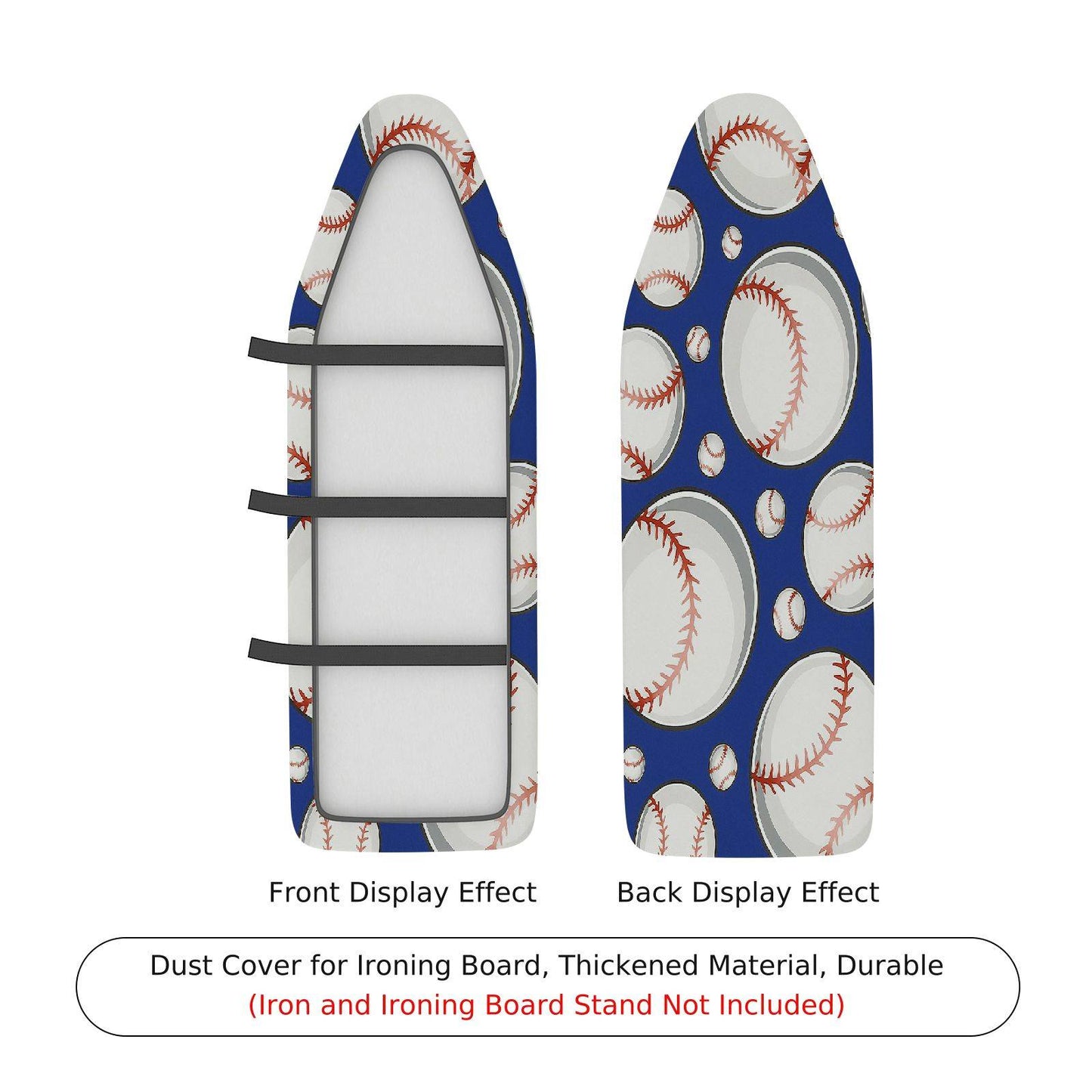 1-Piece Baseball Sport Fun Ironing Board Cover, Universal Size, Without Board
