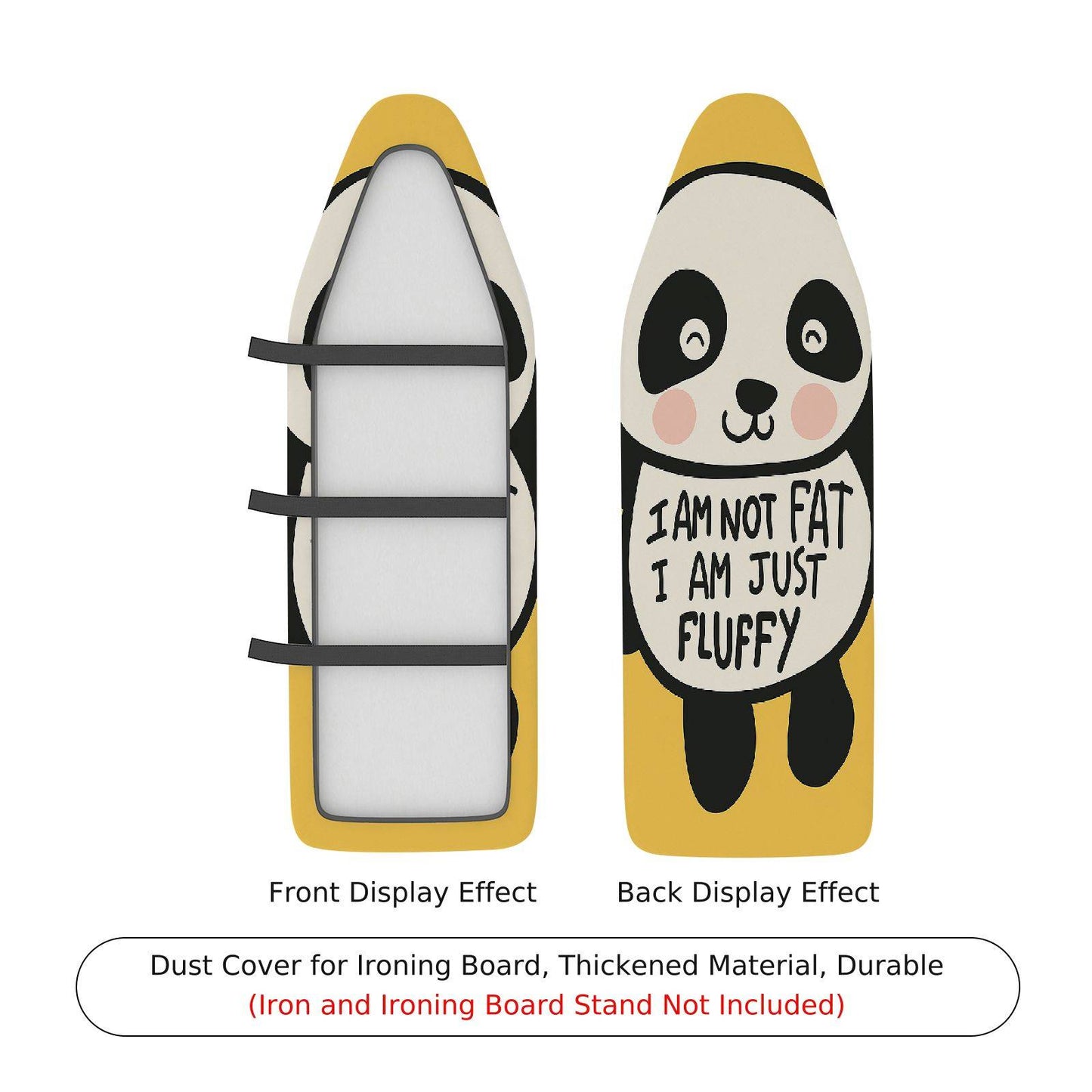 1-Piece Panda Cute Ironing Board Cover, Universal Size, Without Board