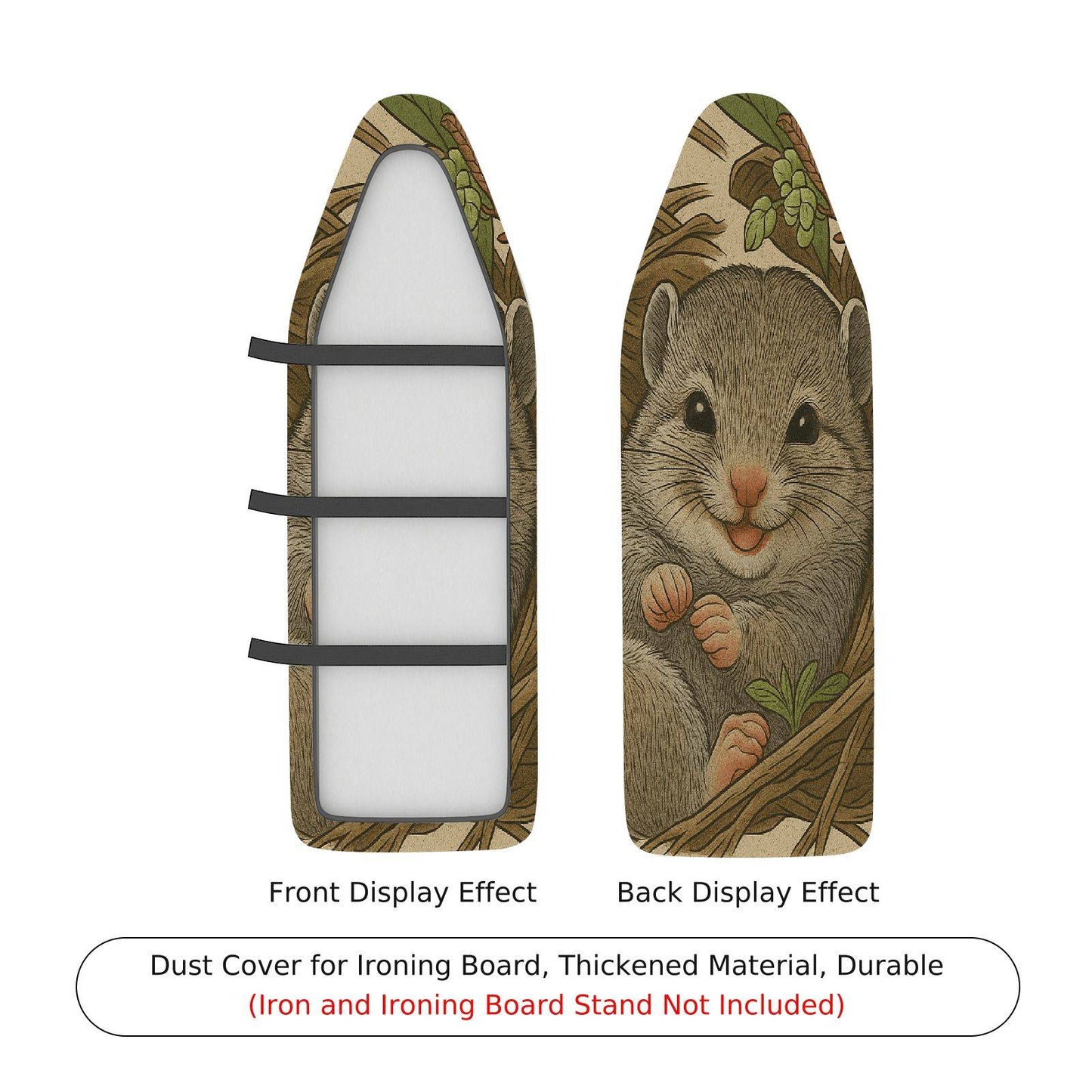 1-Piece Cute Animal Nature Ironing Board Cover, Universal Size, Without Board