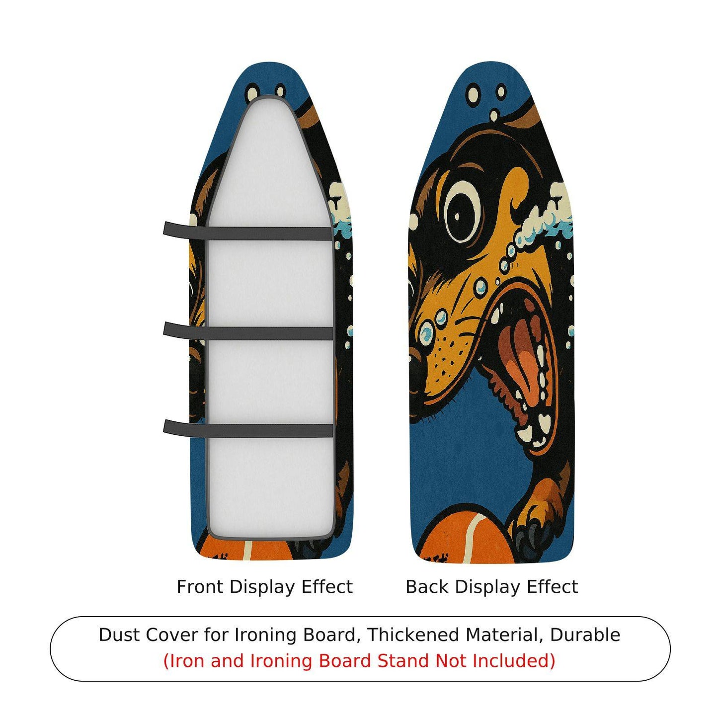 1-Piece Dog Animal Design Fun Pattern Ironing Board Cover, Universal Size, Without Board