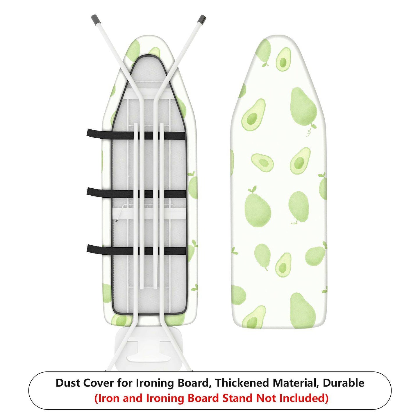 1-Piece Avocado Fruit Green Ironing Board Cover, Universal Size, Without Board