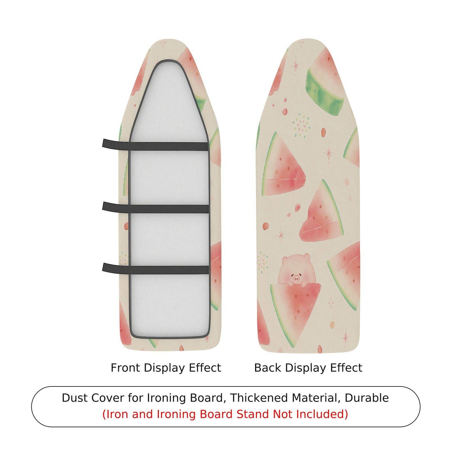 1-Piece Watermelon Fruit Print Pink Ironing Board Cover, Universal Size, Without Board