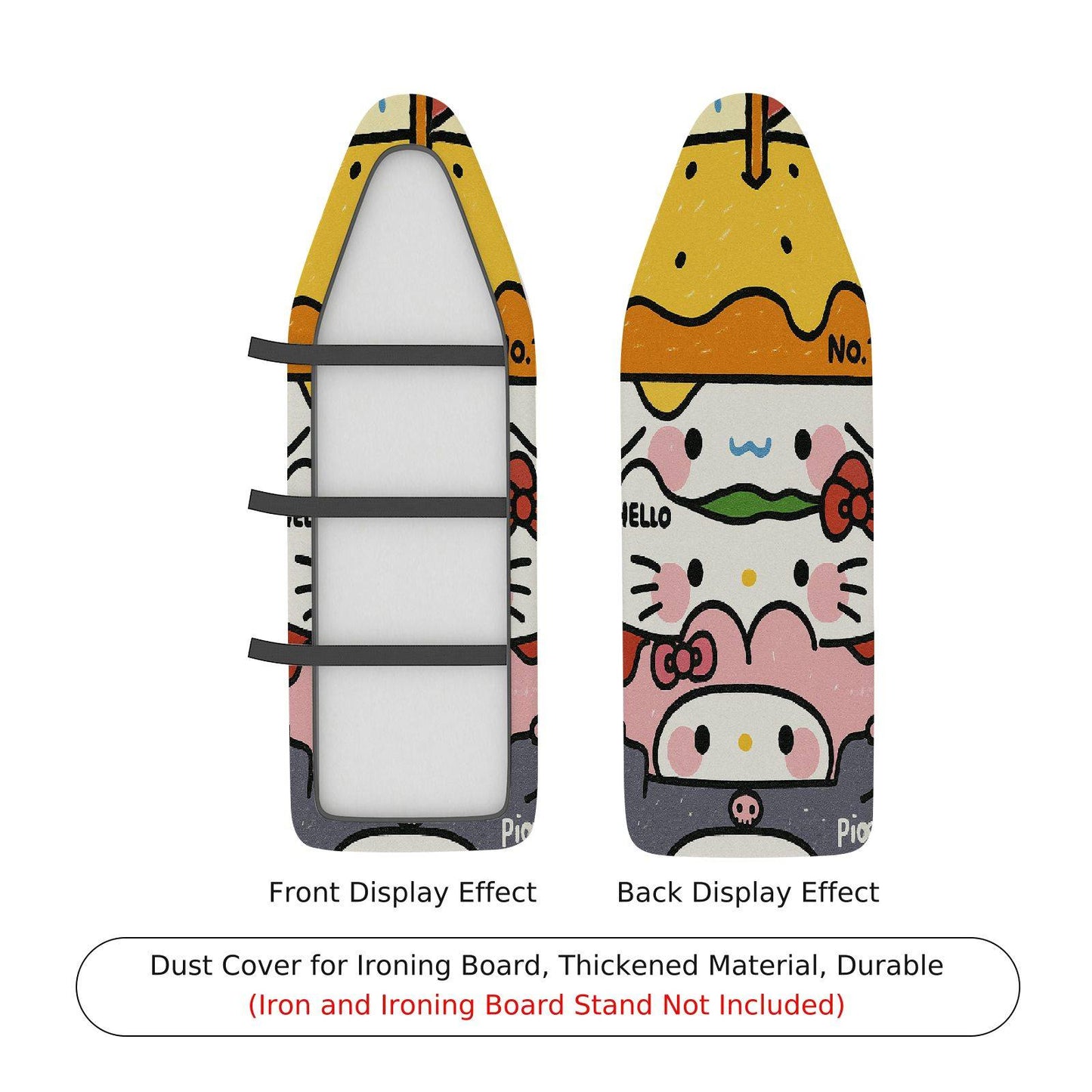 1-Piece Animal Fruit Ironing Board Cover, Universal Size, Without Board