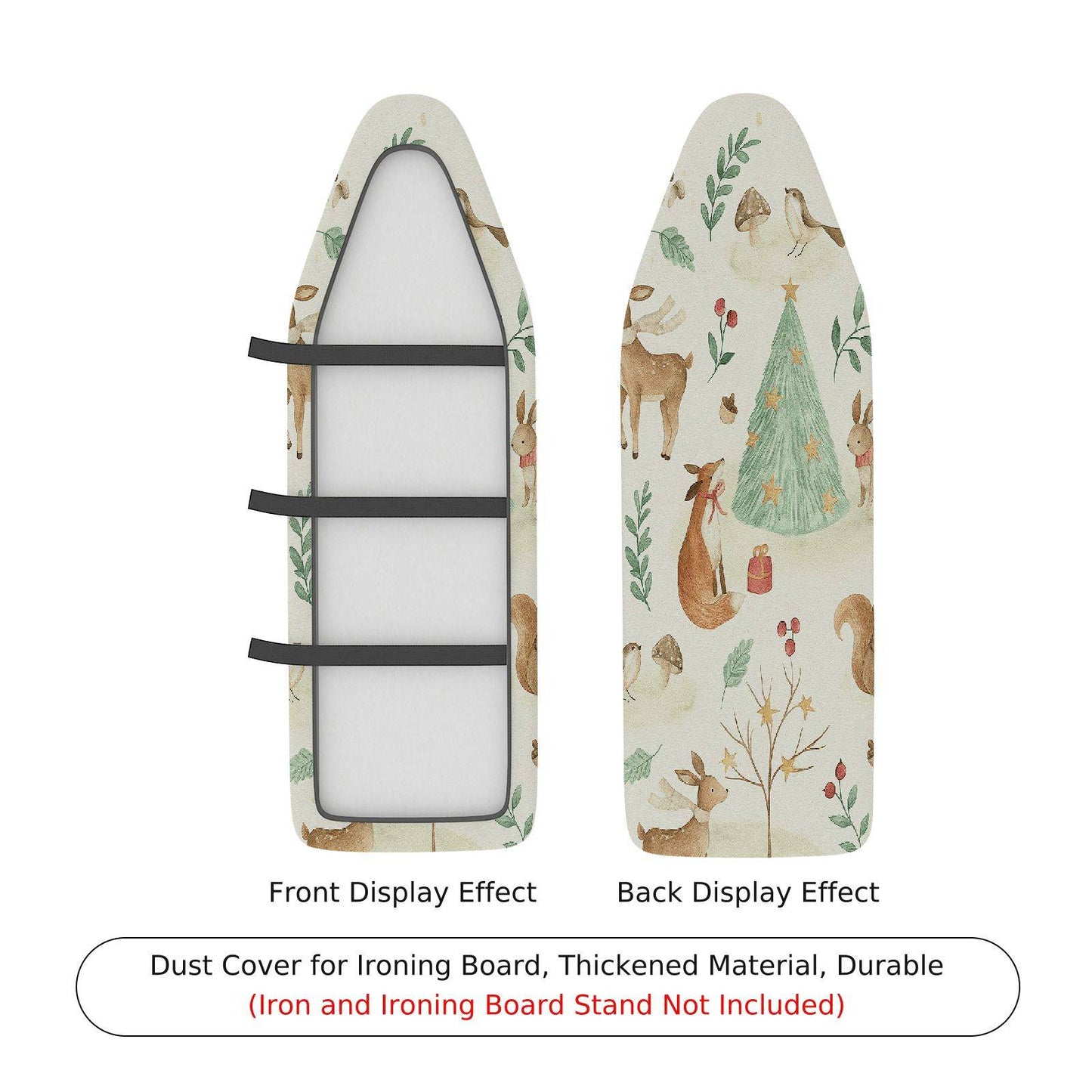 1-Piece Animal Christmas Ironing Board Cover, Universal Size, Without Board
