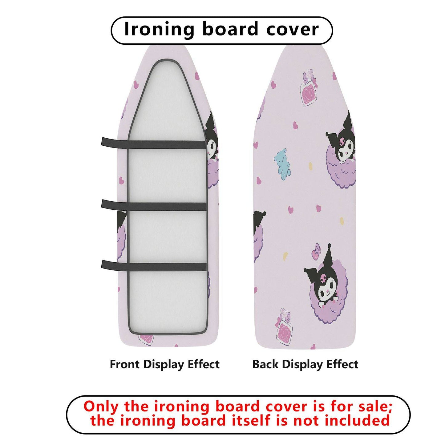 1-Piece Cute Bear Ironing Board Cover, Universal Size, Without Board