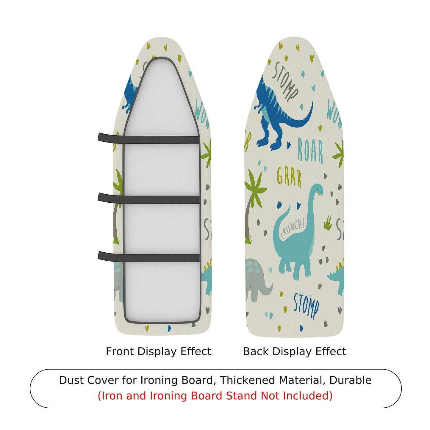 1-Piece Dinosaur Fun Ironing Board Cover, Universal Size, Without Board