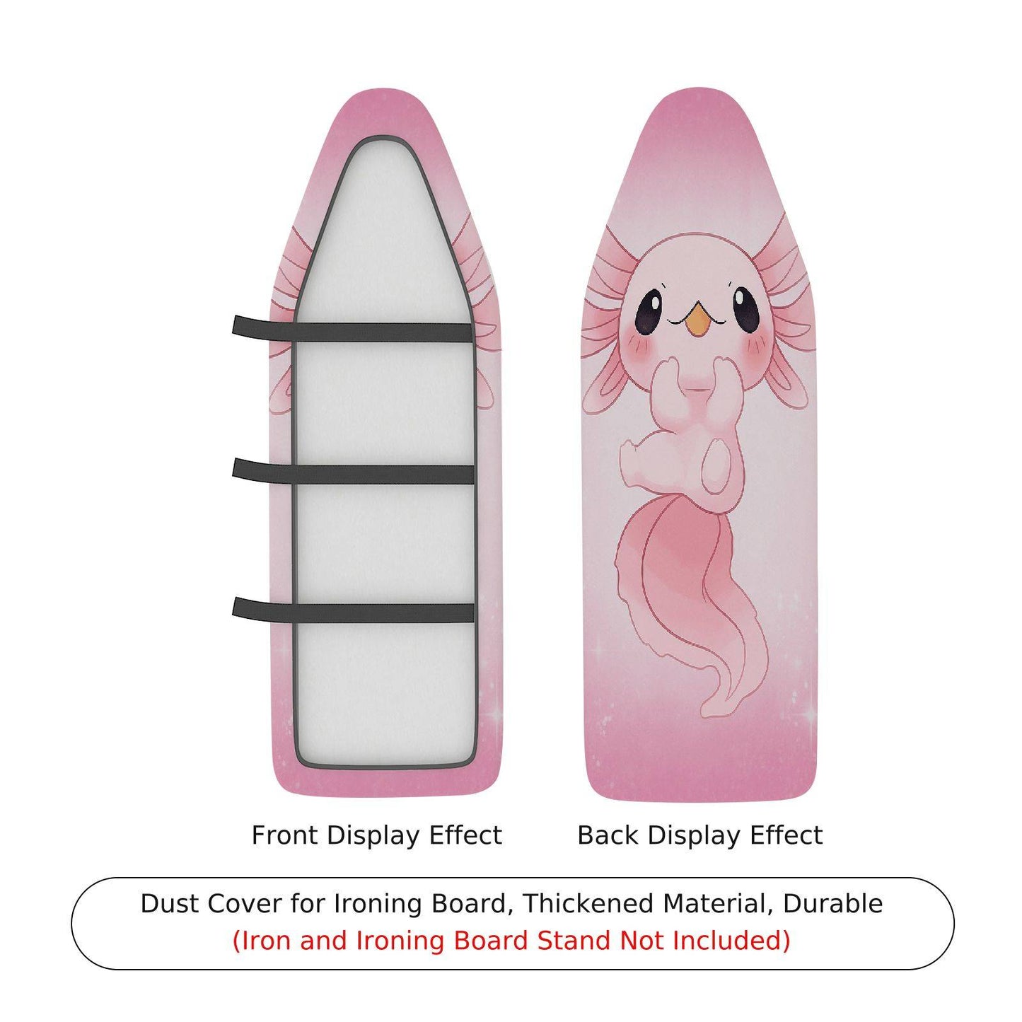 1-Piece Cute Pink Ironing Board Cover, Universal Size, Without Board