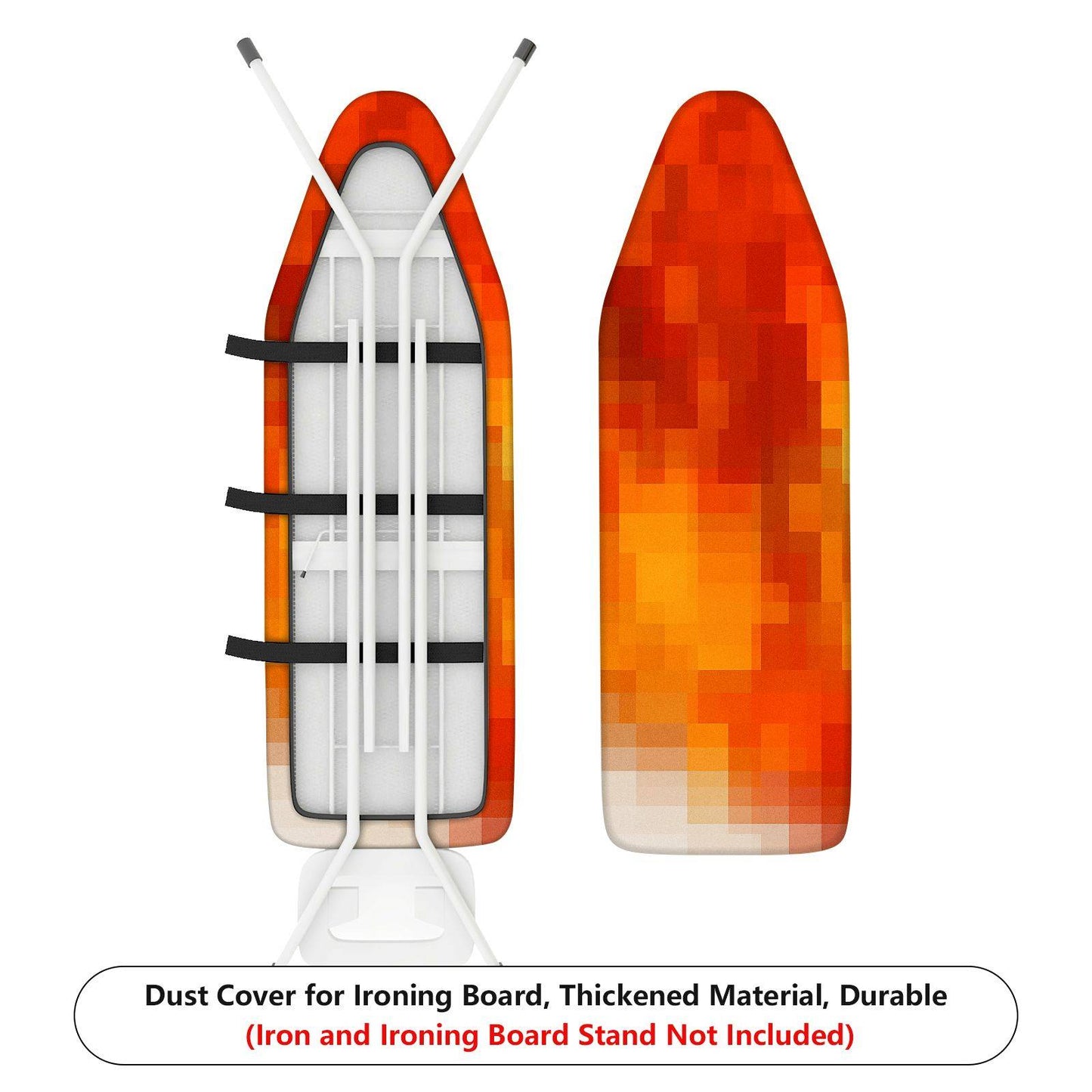 1-Piece Abstract Gradient Pixel Laundry Ironing Board Cover, Universal Size, Without Board