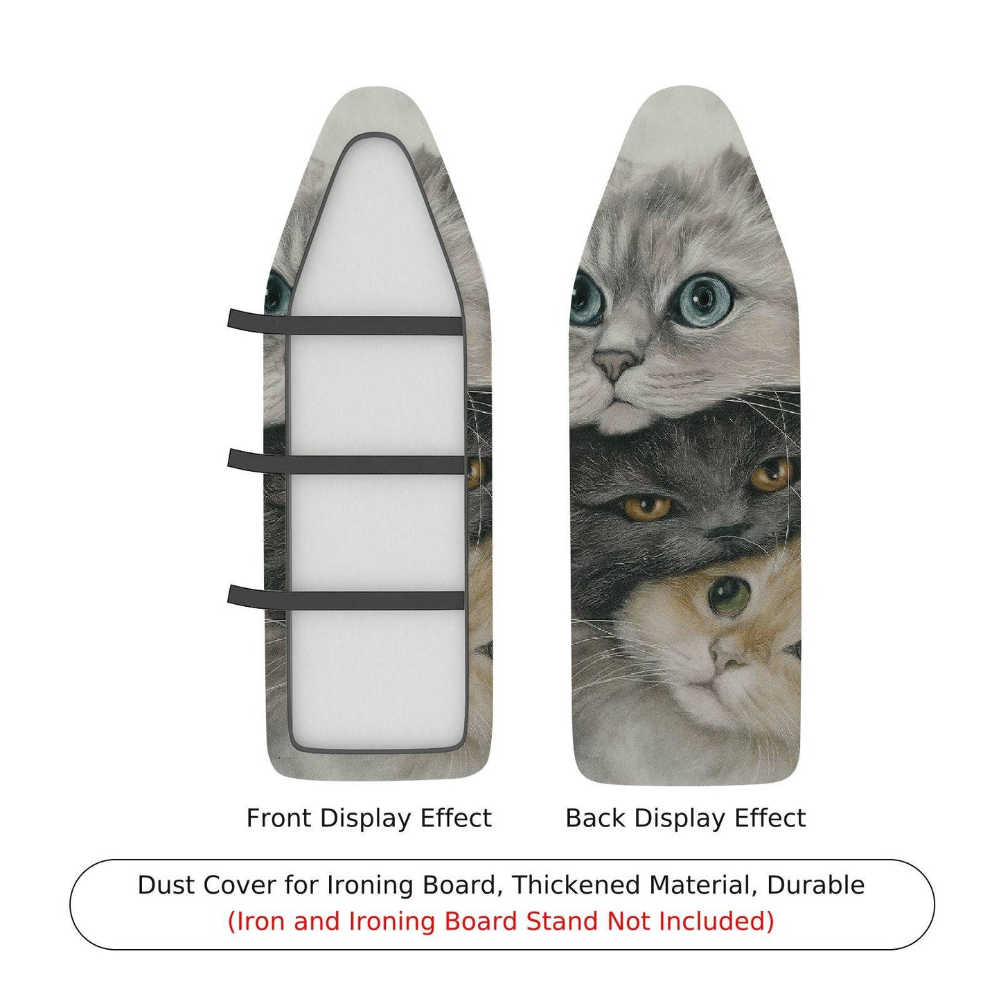 1-Piece Cat Animal Cute Ironing Board Cover, Universal Size, Without Board