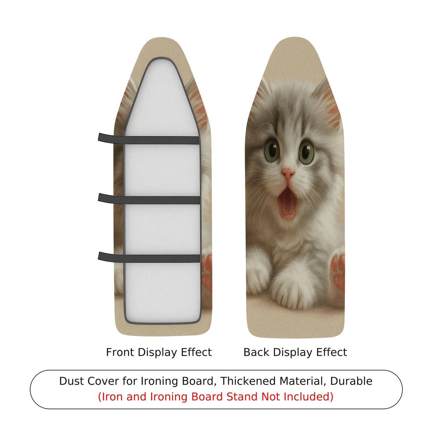 1-Piece Cute Cat Animal Ironing Board Cover, Universal Size, Without Board