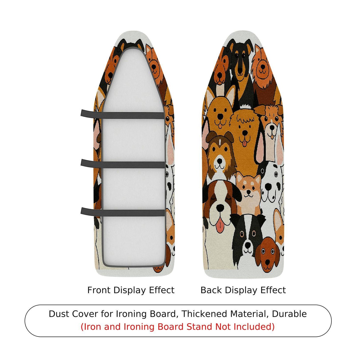 1-Piece Animal Fun Ironing Board Cover, Universal Size, Without Board