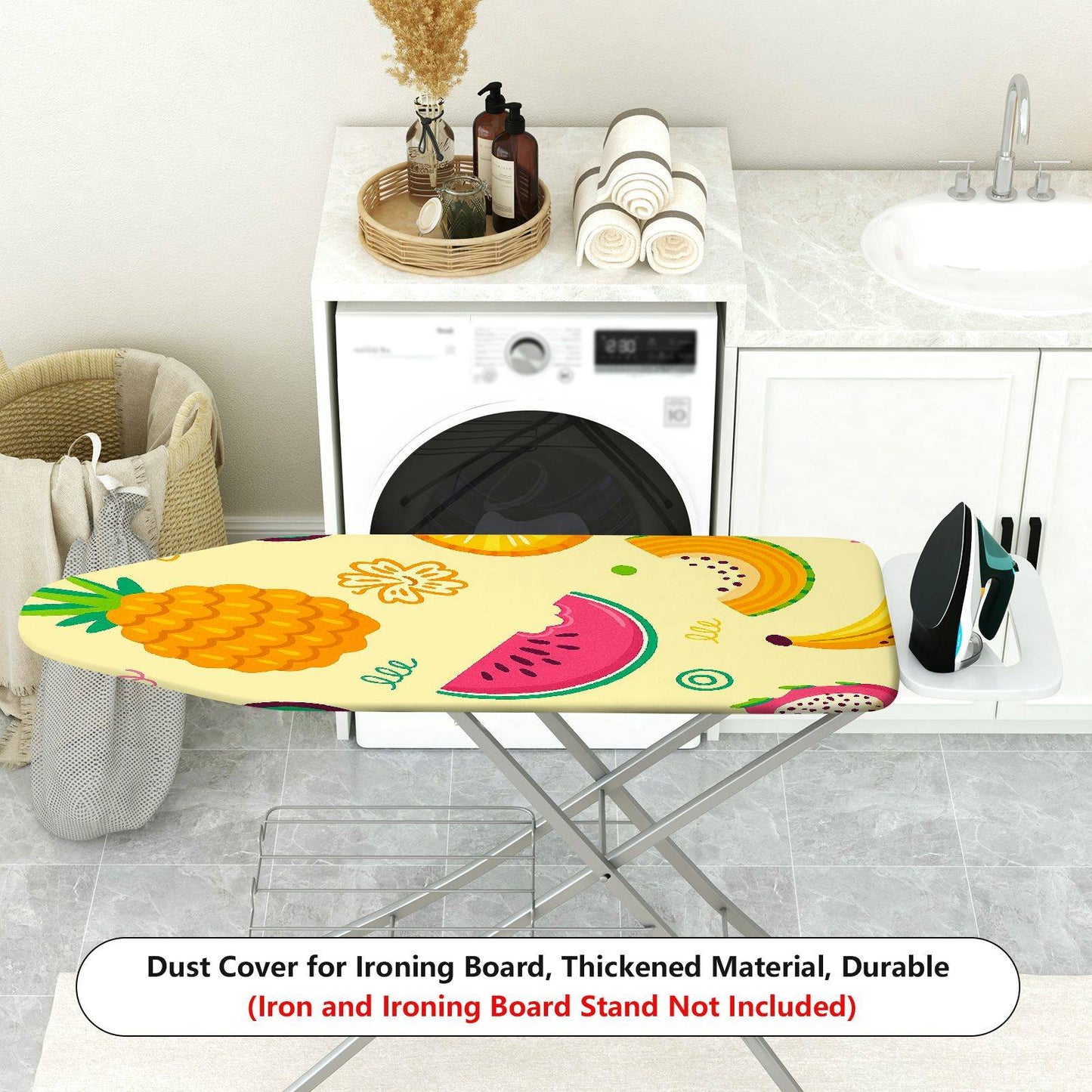 1-Piece Fruit Tropical Colorful Ironing Board Cover, Universal Size, Without Board
