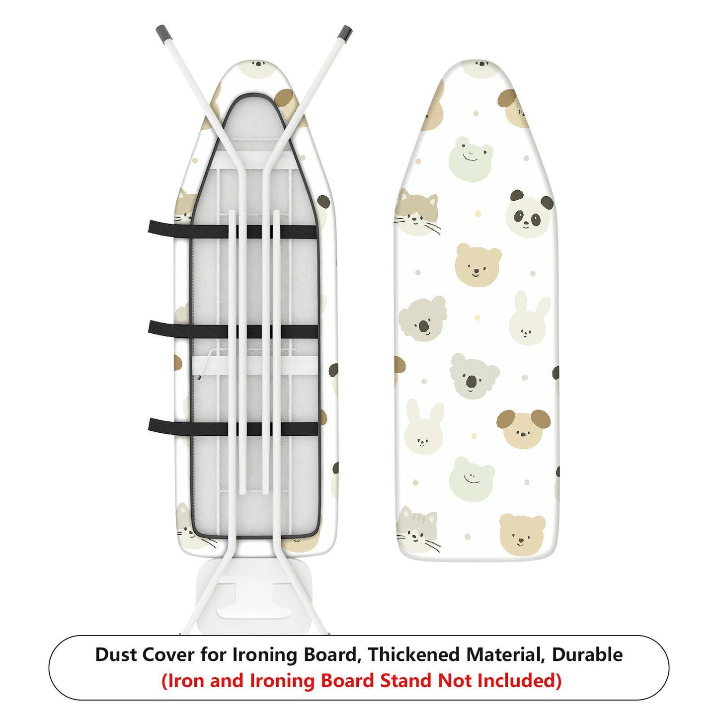 1-Piece Cute Animal Pattern Ironing Board Cover, Universal Size, Without Board