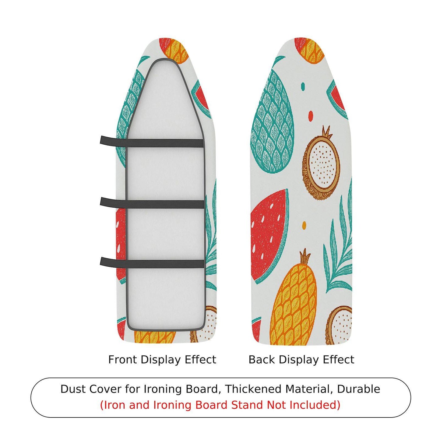 1-Piece Tropical Fruit Pattern Colorful Ironing Board Cover, Universal Size, Without Board