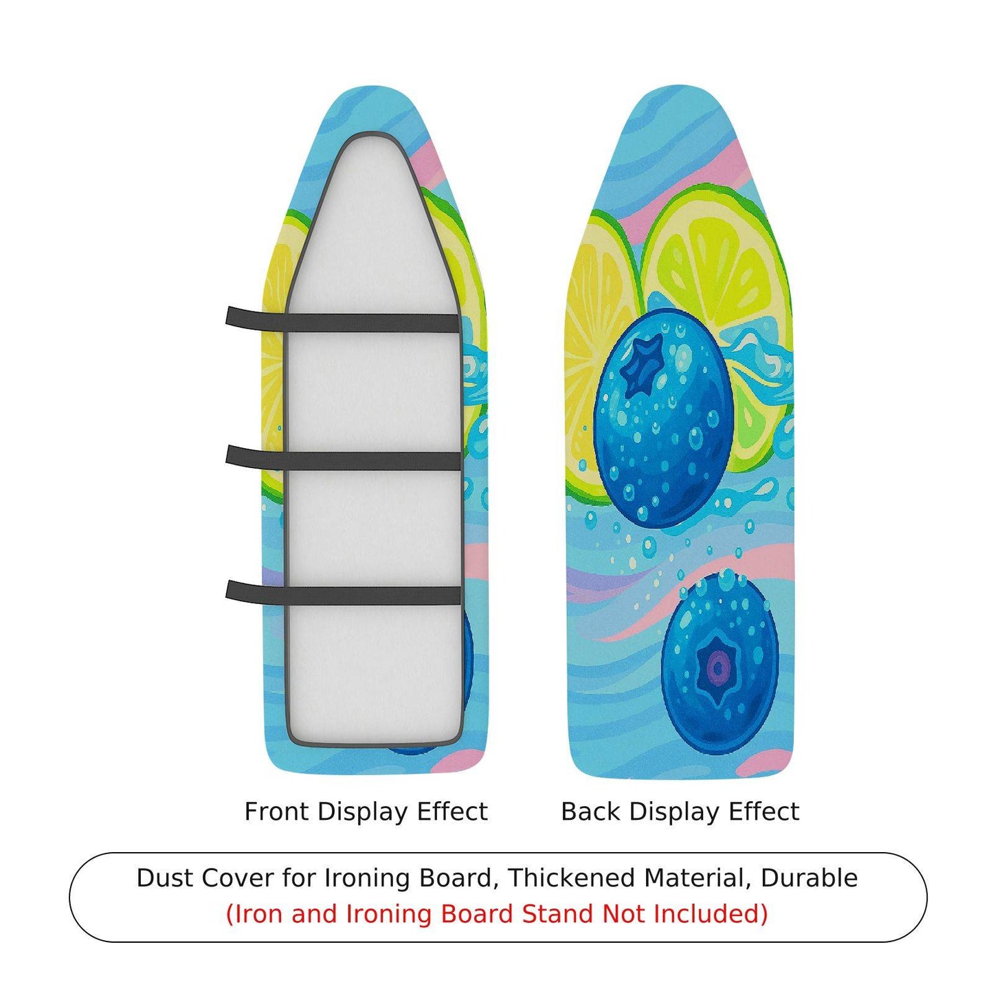 1-Piece Lemon Fruit Fresh Ironing Board Cover, Universal Size, Without Board