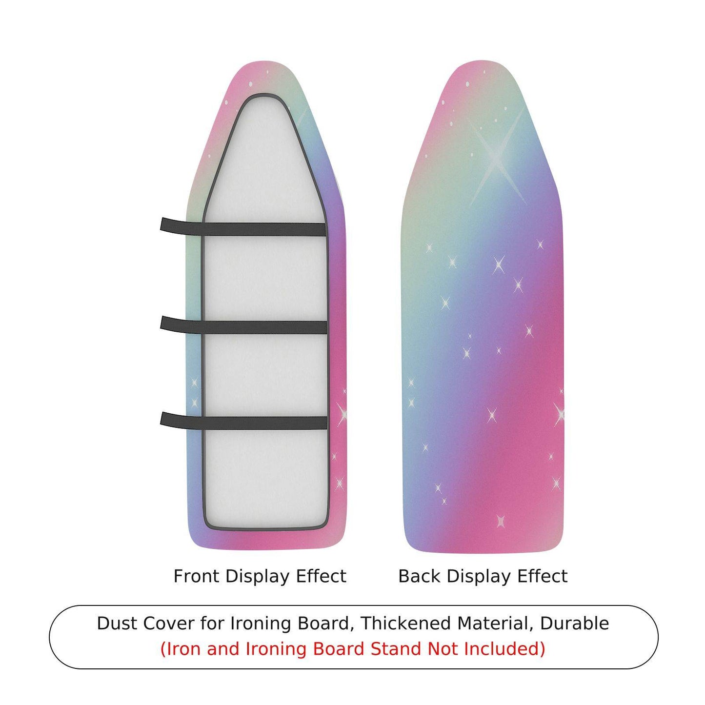 1-Piece Gradient Star Shine Colorful Ironing Board Cover, Universal Size, Without Board