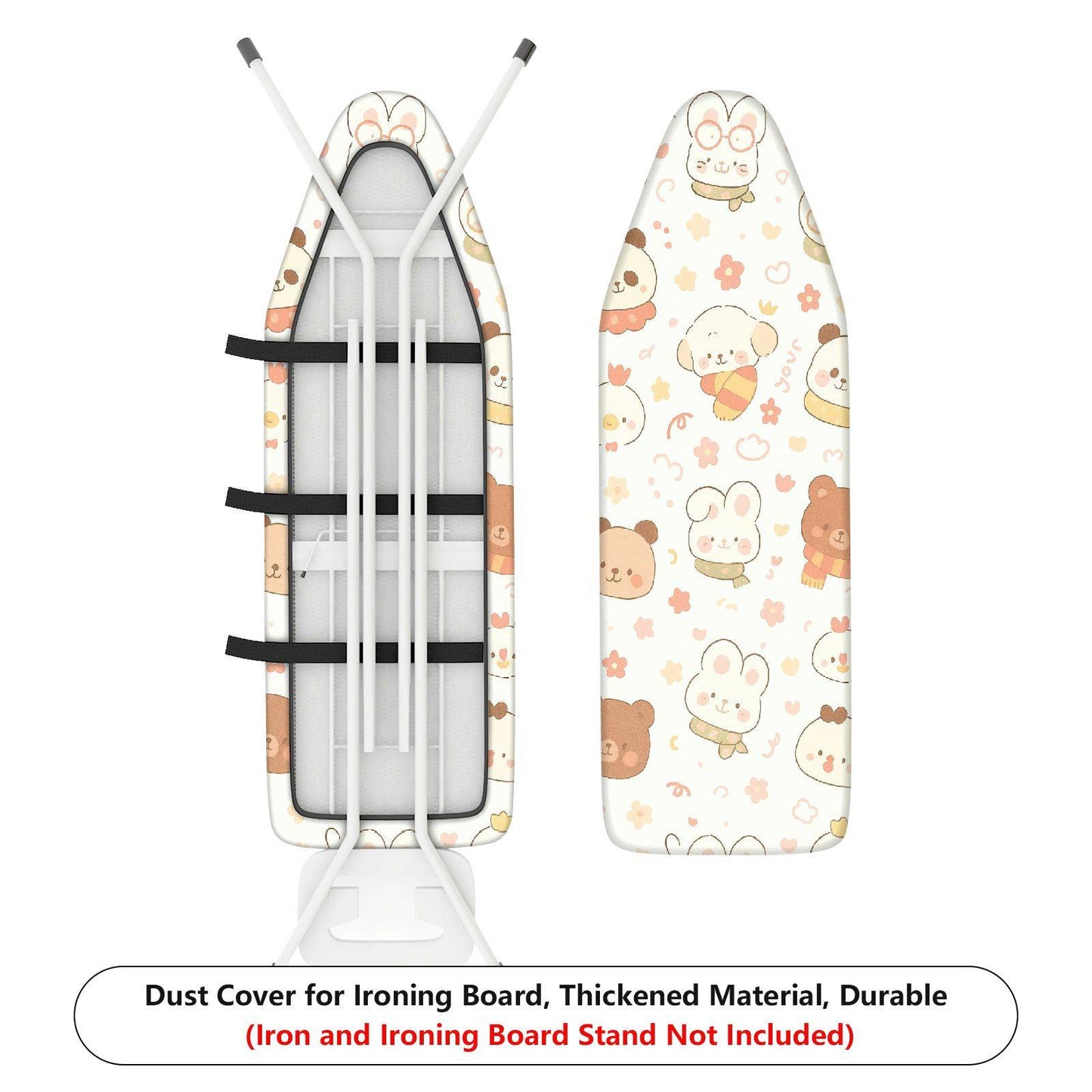 1-Piece Animal Floral Cute Ironing Board Cover, Universal Size, Without Board