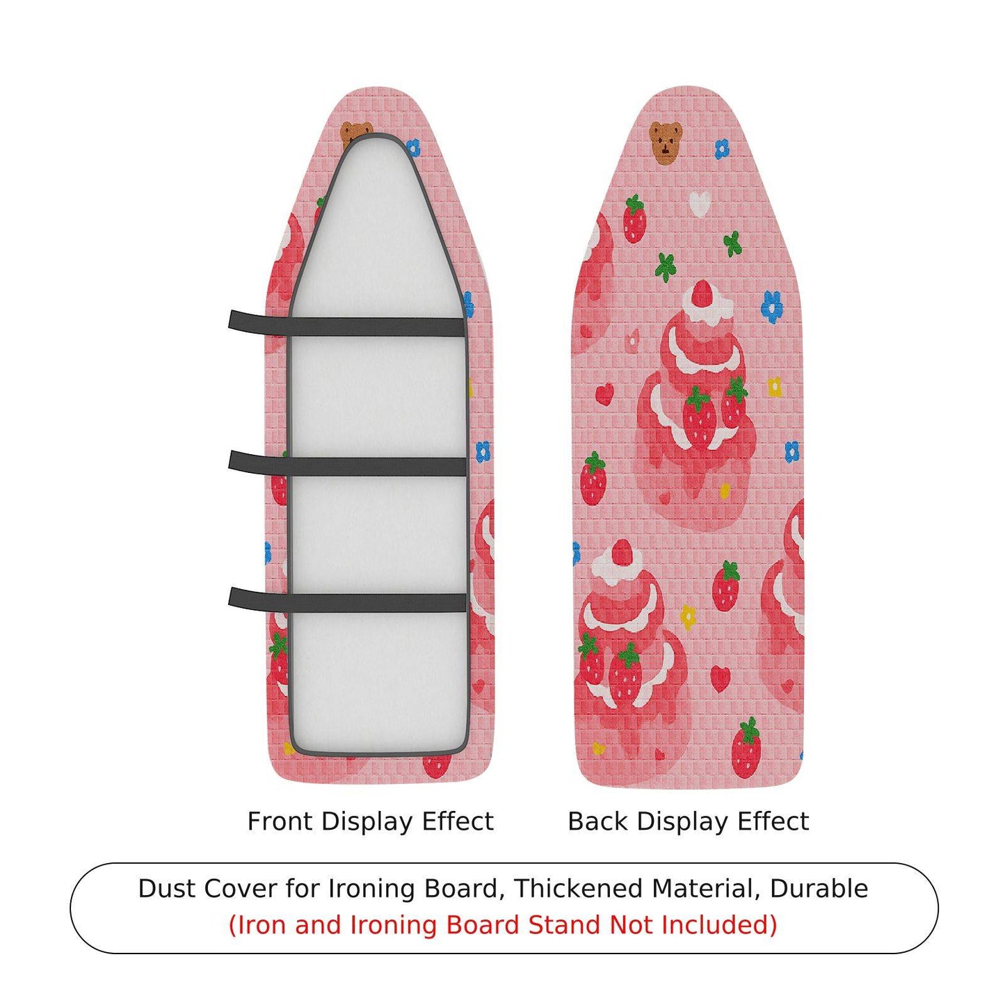1-Piece Santa Claus Christmas Festive Ironing Board Cover, Universal Size, Without Board