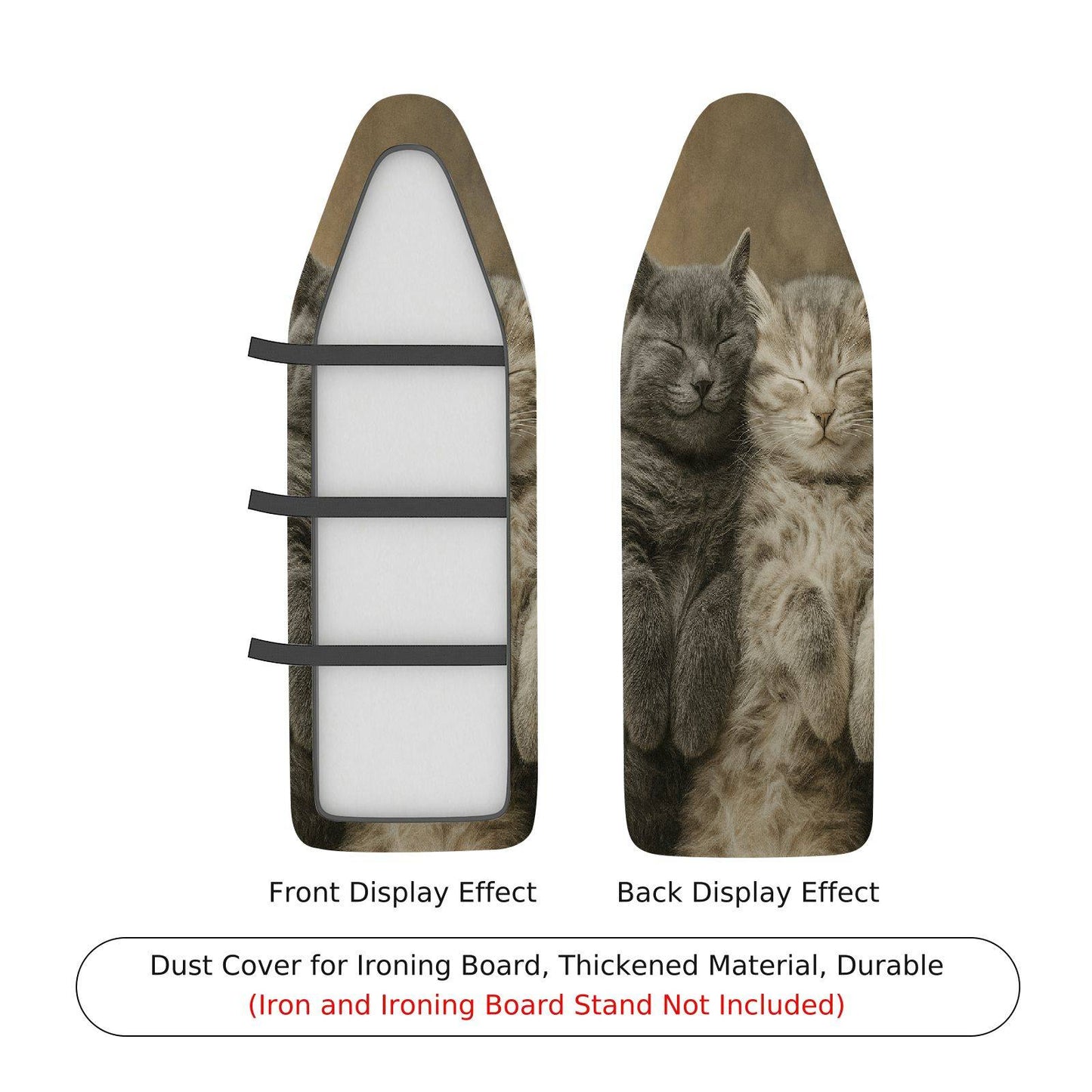 1-Piece Cute Cat Animal Print Ironing Board Cover, Universal Size, Without Board