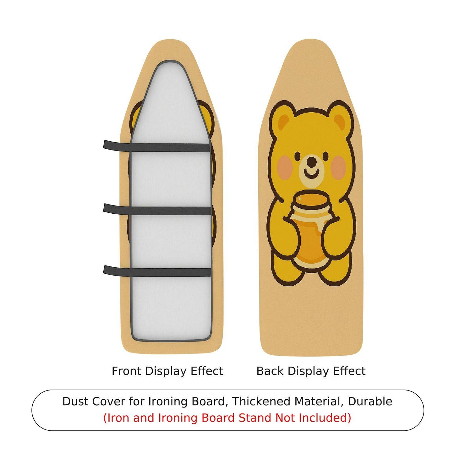 1-Piece Bear Cute Ironing Board Cover, Universal Size, Without Board