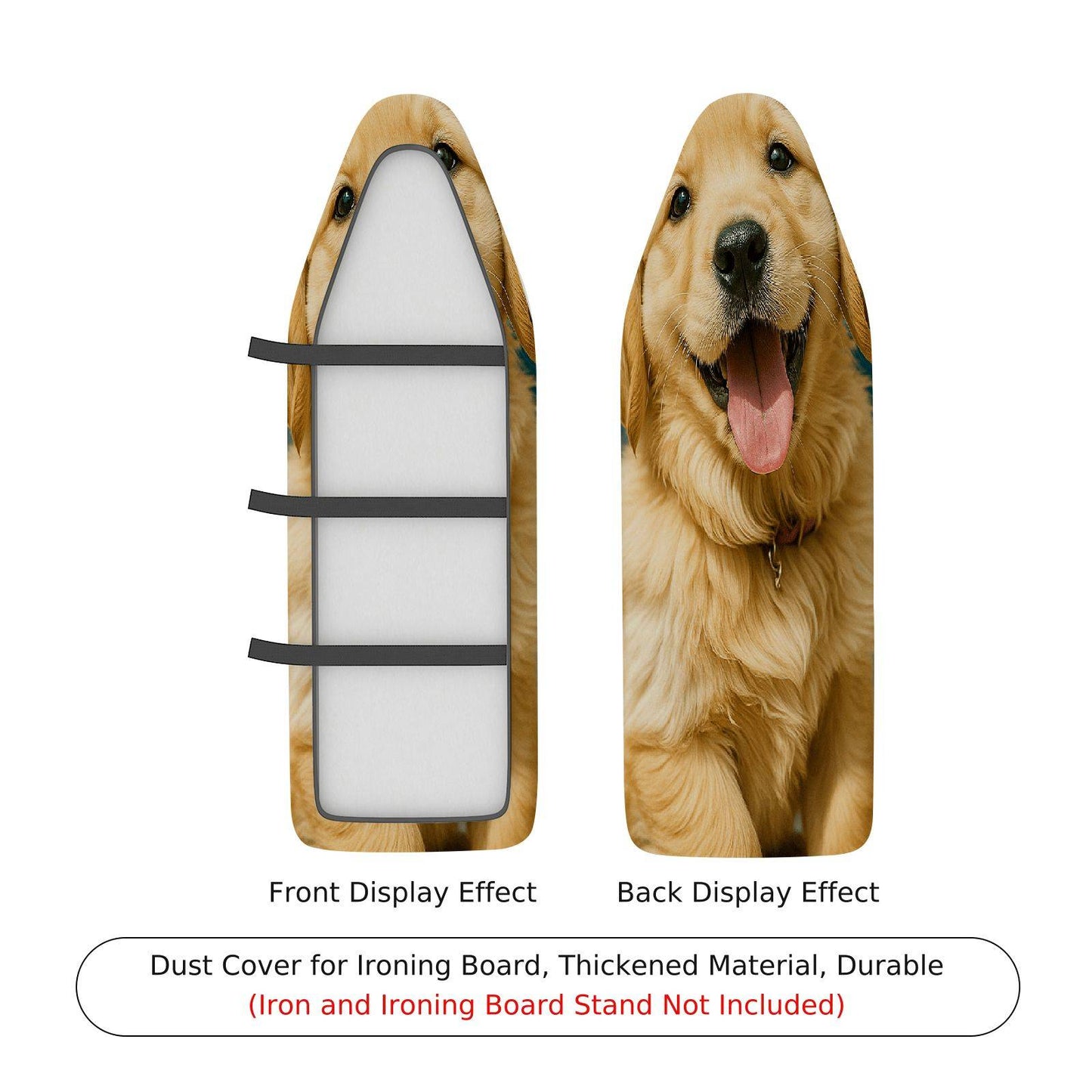 1-Piece Pet Golden Retriever Dog Cute Ironing Board Cover, Universal Size, Without Board
