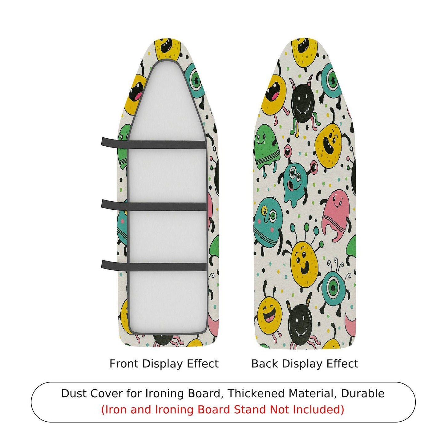 1-Piece Pattern Colorful Fun Ironing Board Cover, Universal Size, Without Board