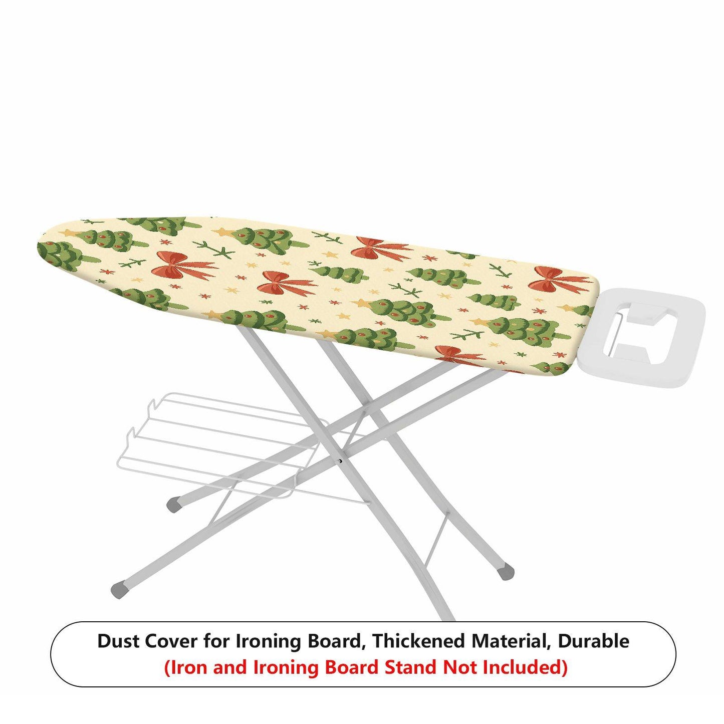 1-Piece Christmas Tree Bow Star  Ironing Board Cover, Universal Size, Without Board