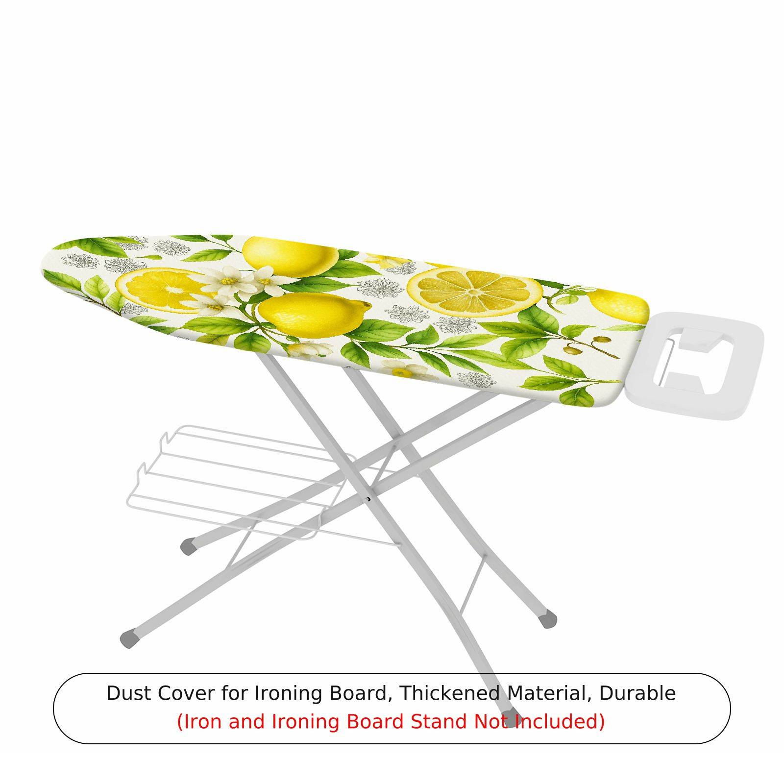 1-Piece Lemon Fruit Floral  Ironing Board Cover, Universal Size, Without Board