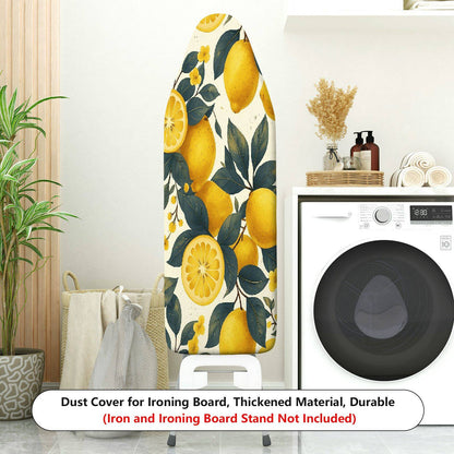 1-Piece Lemon Fruit Floral Yellow  Ironing Board Cover, Universal Size, Without Board