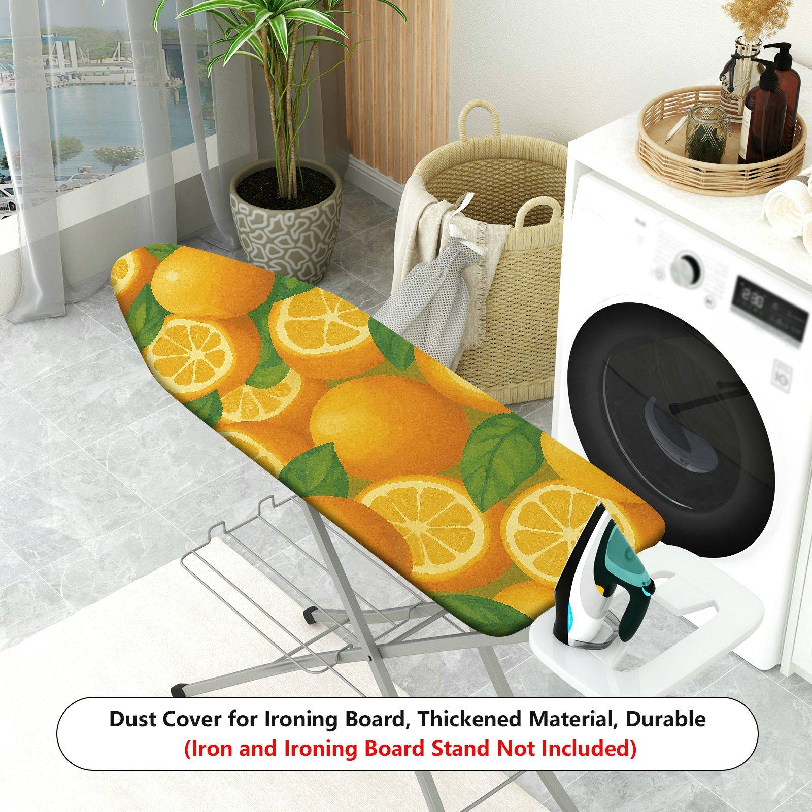 1-Piece Fruit Citrus Lemon  Ironing Board Cover, Universal Size, Without Board