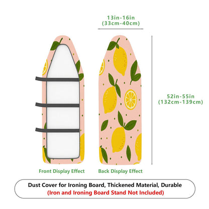 1-Piece Lemon Fruit Pattern Yellow Green  Ironing Board Cover, Universal Size, Without Board