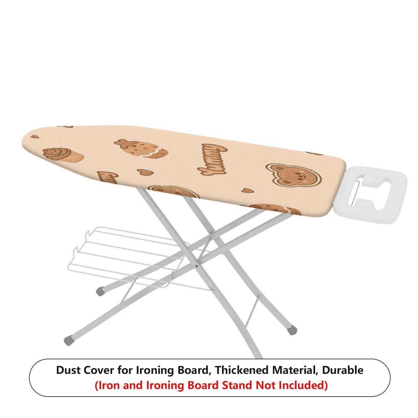 1-Piece Cute Bear Cookie Cupcake  Ironing Board Cover, Universal Size, Without Board