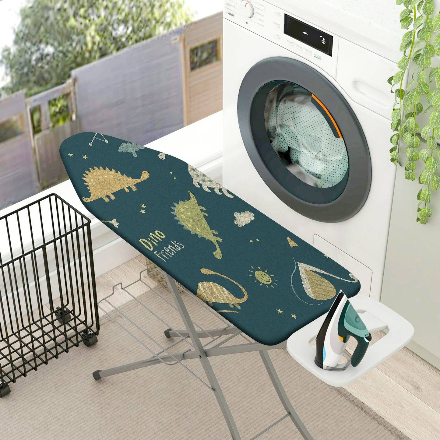1-Piece Dinosaur  Fun  Ironing Board Cover, Universal Size, Without Board