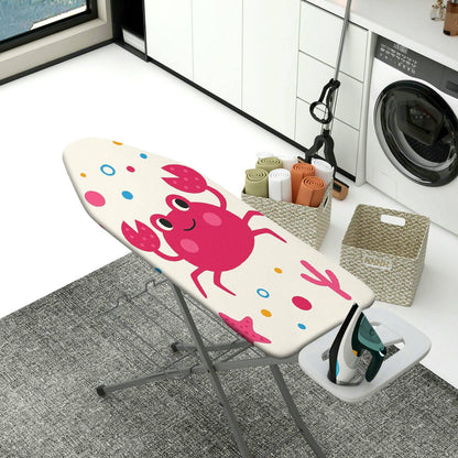 1-Piece Crab Fun Colorful  Ironing Board Cover, Universal Size, Without Board