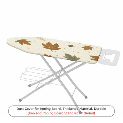 1-Piece Leaf Pattern Autumn Beige  Ironing Board Cover, Universal Size, Without Board